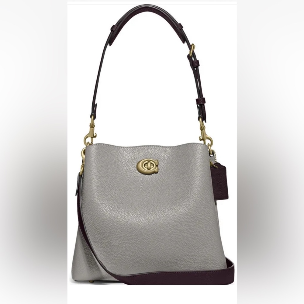 Coach Willow Bucket C3766 Small In Colorblock B4/Dove Grey Multi Bag